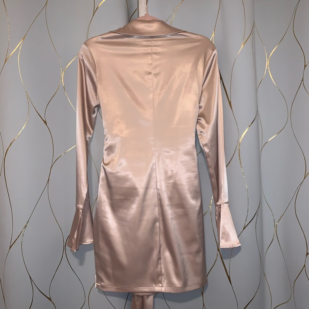 Satin mini dress - Picture 4 of 4